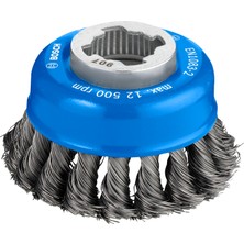 1001 Accessories 1 x Örgü Tencere Fırçası Heavy (Metal, X-Lock, Ø 75 Mm, Tel Kalınlığı 0,35 Mm,