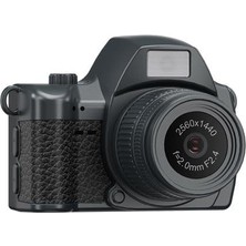 1001 Dijital Fotoğraf Makineleri Video Mini Kamera 2k Video 128GB Destekli CMR42 Siyah