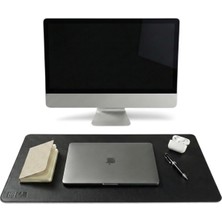 1001 40X90 El Yapımı Deri Masa Pad - Premium Kaymaz Deri Mousepad ve Klavye Altlığı - Sümen Masa Ma