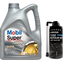 1001 Super 3000 X1 5W40 Motor Yağı 4 L + 00120 Carpex Lastik Tamir Kiti