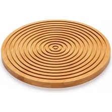 1001 Bambu Oluklu Peynir Sunum Tahtası,28 Cm,lüx Bambu Sunum Tabağı,velor Home