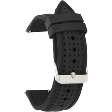 1001 20MM-22MM-24MM Saat Uyumlu Delikli Spor Silikon Saat Kordonu Kayışı S26