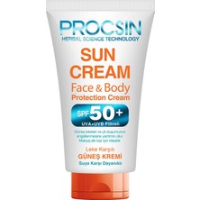 1001 Sun Cream Yüz&vücut Spf 50+ Mini Boy, Yüz Için Yüksek Güneş Koruması, Leke Karşıtı & Nem