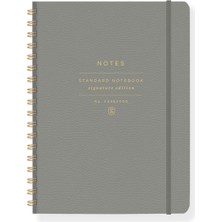 1001 Studio Standart Spiral Defter, Suni Deri, Orta (962070), Çok Renkli