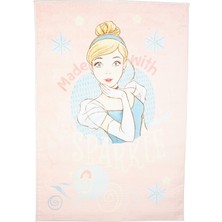 1001 Cindirella Sparkle Lisanslı Karakter BASKILI%100 Polyester Halı, Çok Renkli, 80X120 cm