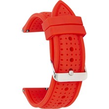1001 20MM-22MM-24MM Saat Uyumlu Delikli Spor Silikon Saat Kordonu Kayışı S26