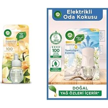1001 Elektrikli Oda Kokusu Yedek Şişe Vanilya ve Air Wick Elektrikli Oda Kokusu Esansiyel Yağlar Cihaz