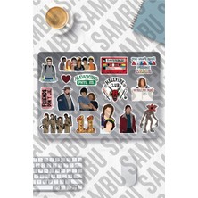 1001 Stranger Things Temalı Sticker Etiket Seti 2 - Laptop Notebook Telefon