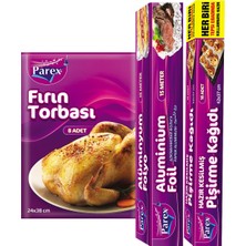 1001 Kesilmiş Pişirme Kağıdı Fırın Torbası ve Alüminyum Folyo Paketi