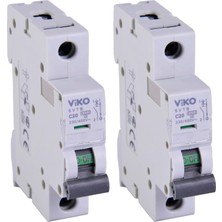 1001 6VTB-1C20 Otomatik Sigorta 6ka C Tipi 1 Kutup 20A (2 Paketi)