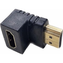 1001 90° HDMI To HDMI Erkek-Dişi (M2F) Dönüştürücü Çevirici