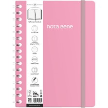 1001 Nota Bene Spiralli Premium Sert Kapak Defter, 21X29,7 Cm, Çizgili