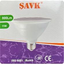 1001 Şavk 11W 6500K Beyaz Işık PAR30 E27 LED Spot Ampul