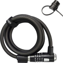 1001 Unisex – Yetişkin Kryptoflex Kilitler, Siyah, 180 cm