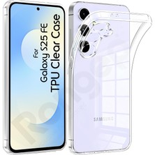 1001 [maxi-Clear] Samsung Galaxy S25 Fe Için Şeffaf Telefon Kılıfı Kamera Yükseltili S25 Fe Koruyuc