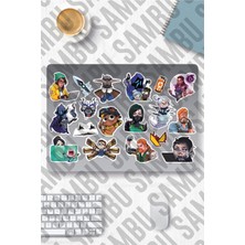 1001 Valorant Temalı Sticker Etiket Seti - Laptop Notebook Telefon