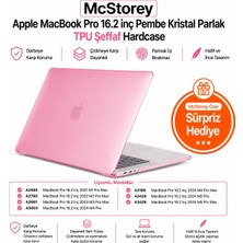 1001 MacBook Pro 16.2 Inç Kılıf A2485 A2780 A2991 A3403 A3186 A3428 A3429 Uyumlu Kristal Parlak Şeff