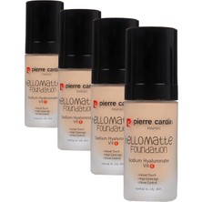 1001 Hello Matte Yüksek Kapatıcı Etkili Mat Fondöten (Beige) (4 Paketi)