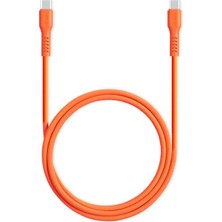 1001 Usb-C - Usb-C 120CM 60W Pd/qc Hızlı Şarj/data Kablosu Neon 2DK59N (Neon Turuncu)