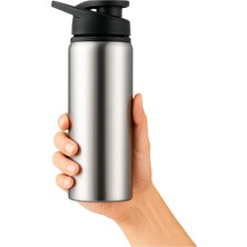 1001 700 ml Çelik Sporcu Matara Sıcak-Soğuk Tutmaz Askı Kapaklı Suluk