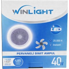 1001 Aksu Wınlıght WL-4040 Pervaneli Simit Ampül E-27 40W 4000LM 80X240MM