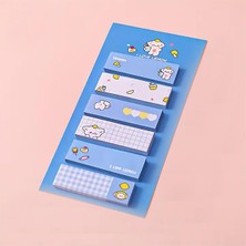 1001 I Love Lemon Mavi Tonları Temalı 6 Tasarım Index Sticker • Sticky Note