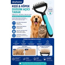 1001 Kedi Köpek Düğüm Açıcı Tarak Çift Yönlü Tüy Açıcı Tüy Toplayıcı Evcil Hayvan Tarağ