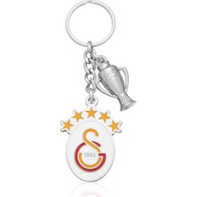 1001 Galatasaray 5 Yıldız Kupalı Metal Anahtarlık GSKEY25002