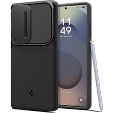 1001 Galaxy S25 Ultra ile Uyumlu Kılıf Optik Armor Kamera Korumalı Siyah Kapak - ACS08969 (Spigen Tr G