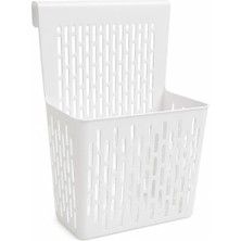 1001 Kapak Üstü Plastik Askılı Dolap Düzenleyici Sepet, 24 x 9 x 32 Cm, Plastik Organizer, Mutfak, B