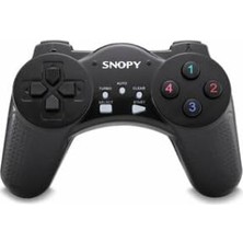 1001 Snopy SG-103 USB Kablolu Siyah Oyun Kolu, 13 Düğme, 8 Yön Tetikleyici, 1.5 Metre Kablo, Pc Uyumlu