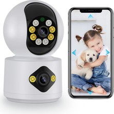 1001 Gecbly Akıllı Kamera, 4mp, Hareket Tespit ve Takibi, 360°, Gece Görüşü Çift Yönlü Sesli I