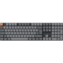1001 K5 MAX%100 Rgb Türkçe Red Switch Kablosuz Karbon Siyah Mekanik Klavye