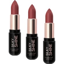 1001 Silky Shine Hydrating Lipstick - Nemlendirici Ruj NO:223 (3 Paketi)