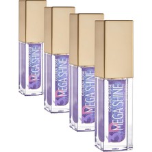 1001 3D Mega Shine Lipgloss No: 122 Sparkle Işıltılı Dudak Parlatıcısı (4 Paketi)