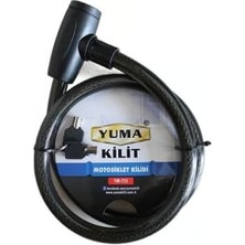 1001 Yuma Motosiklet Kilidi, Körüklü, 150 cm Uzunluk, 22 mm Çap, Model 752