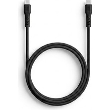1001 60W Pd/qc Type-C To Type-C Ultra Hızlı Şarj ve Data Kablosu Neon (Neon Siyah) 2DK59S