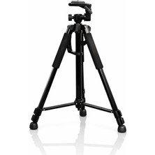 1001 LT-3366 140CM Tripod – 3 Yönlü Kafa, Su Terazili, 3 kg Taşıma Kapasiteli, Kamera ve Telefon Il