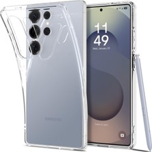 1001 Galaxy S25 Ultra ile Uyumlu Kılıf Liquid Crystal Sararmaya Dayanıklı Ince Şeffaf Kapak - ACS089