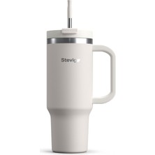 1001 2 Moods Tuck-In Tumbler Sızdırmaz Çelik Termos 900 ml White Sand ST-242