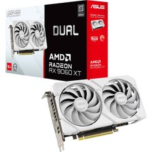 1001 DUAL-RX9060XT-16G-WHITE-AMD-RADEON-RX 9060 XT-16G-16GB GDDR6-128BIT-3250MHZ-HDMI-2XDP-EKRAN Kartı