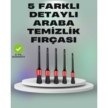 Senson 5'li Araç Temizlik Fırça Seti-Detaylı Temizlik Için Çok Amaçlı Fırçalar - Lisinya