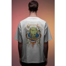 Sevbano Metallica Rock Metal Müzik Grubu Baskılı Unisex Oversize Premium Tişört
