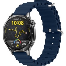 TeknoKapsül 22MM ile Uyumlu Saatler Için Ocean Loop 46MM Silikon Kordon Watch (Gt6 Pro/gt6/gt5 Pro/gt5/gt4/watch 4 Pro/gt3/gt3 Pro/gt2/gt2 Pro)