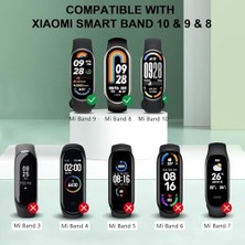 TeknoKapsül Xiaomi Mi Band 10/9/8 Için Yedek Şarj Kablosu 100 cm Uzunluk Güçlü Manyetik Bağlantı Stabil Tutuşlu Yüksek Verimli Deformasyona Karşı Dayanıklı USB Type Mi Band 10 Şarj Aleti Kablosu (Siyah)