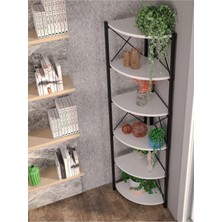 Belirtilmemiş 6 Raflı Kitaplık ve Saksılık Beyaz 160 cm