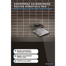Kaydırmaz Silikon Masa Koltuk Koruyucu Ped 4 Adet Mobilya Beyaz Eşya Için BX-313528