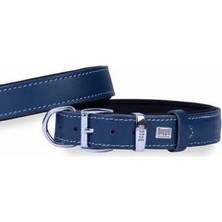 Belirtilmemiş Konfor Deri Köpek Boyun Tasması Royalblue 2,5X37 45 cm