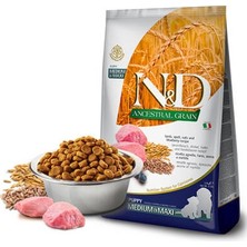 Belirtilmemiş Ancestral Grain Kuzulu Yaban Mersinli Orta ve Büyük Irk Düşük Tahıllı Yavru Köpek Maması 12 kg