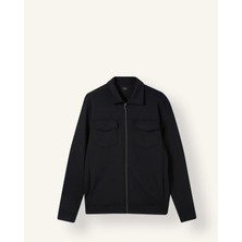 DeFacto Regular Fit Polo Yaka Fermuarlı Cepli Ceket F0336AX26AU